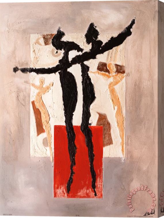 alfred gockel Zorba S Dance Stretched Canvas Print / Canvas Art