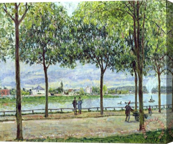 Alfred Sisley The Avenue of Chestnut Trees Stretched Canvas Print / Canvas Art