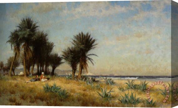 Alfred Wordsworth Thompson Moroccan Costal Scene Stretched Canvas Painting / Canvas Art