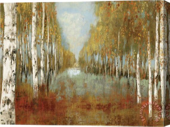 Allison Pearce Along The Path Stretched Canvas Painting / Canvas Art