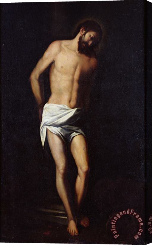 Alonso Cano Christ bound to the column Stretched Canvas Painting / Canvas Art