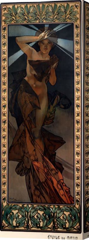 Alphonse Maria Mucha Morning Star Stretched Canvas Painting / Canvas Art
