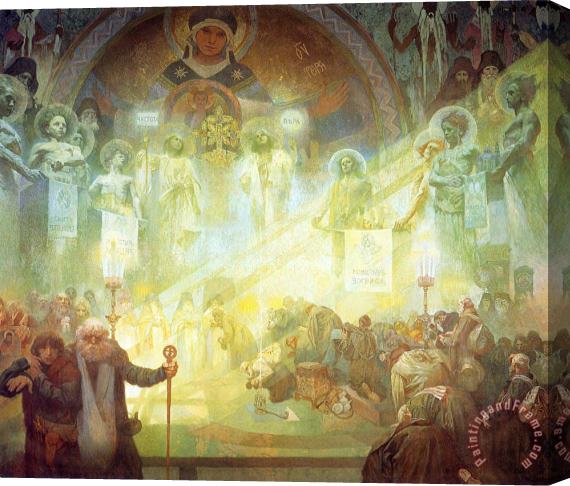 Alphonse Marie Mucha Holy Mount Athos 1926 Stretched Canvas Print / Canvas Art