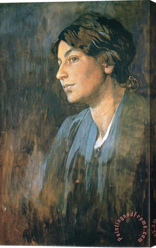 Alphonse Marie Mucha Portrait of Marushka Artist S Wife 1905 Stretched Canvas Painting / Canvas Art