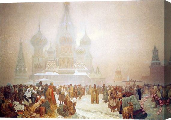 Alphonse Marie Mucha The Abolition of Serfdom in Russia 1914 Stretched Canvas Painting / Canvas Art