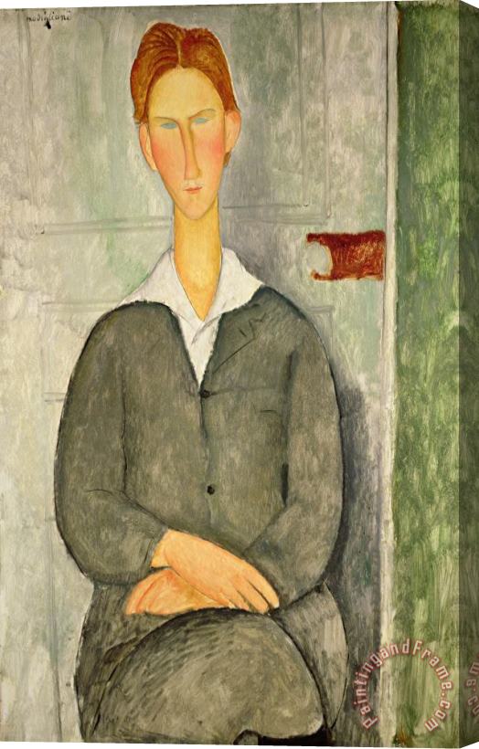 Amedeo Modigliani Young boy with red hair Stretched Canvas Print / Canvas Art