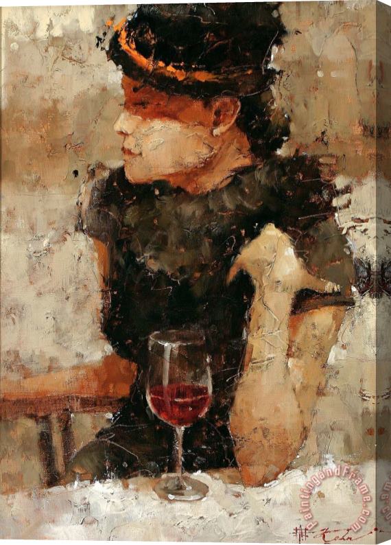 Andre Kohn He Is Fashionably Late Stretched Canvas Painting / Canvas Art