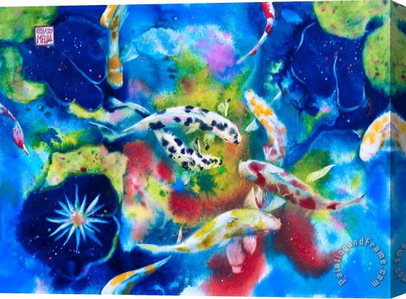 Andre Mehu Gotan Koi Stretched Canvas Painting / Canvas Art