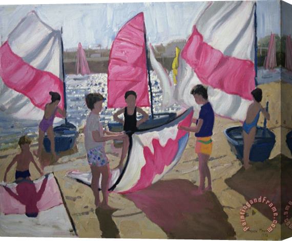 Andrew Macara Sailboat Royan France Stretched Canvas Print / Canvas Art