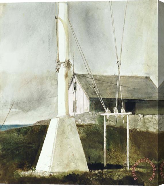 andrew wyeth Halyards, 1986 Stretched Canvas Print / Canvas Art