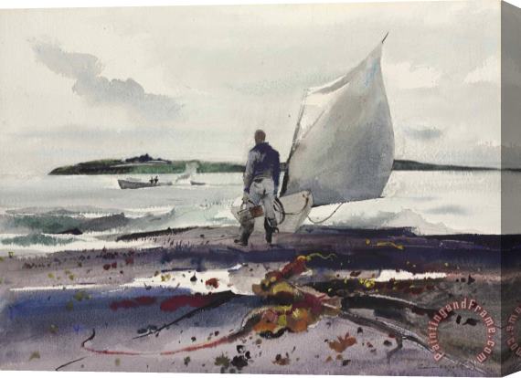 andrew wyeth Maine Coast Interlude, 1940 Stretched Canvas Print / Canvas Art
