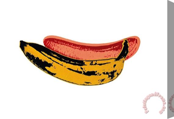 Andy Warhol Banana 1966 Stretched Canvas Painting / Canvas Art