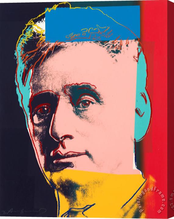 Andy Warhol Brandeis, From Ten Portraits of Jews of The Twentieth Century, 1980 Stretched Canvas Print / Canvas Art