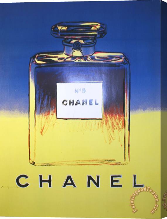 Andy Warhol Chanel Yellow And Blue Stretched Canvas Painting / Canvas Art