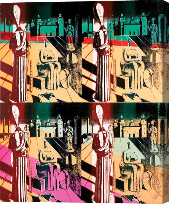 Andy Warhol Disquieting Muses (after De Chirico) Stretched Canvas Print / Canvas Art
