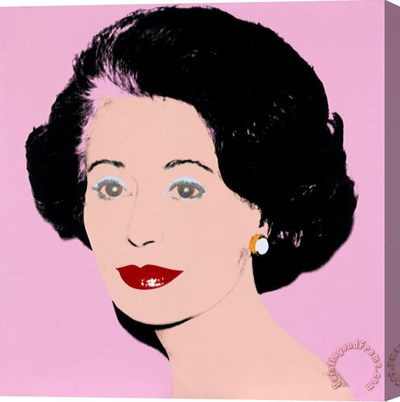 Andy Warhol Gaetana Enders (the Ambassadress) Stretched Canvas Painting / Canvas Art