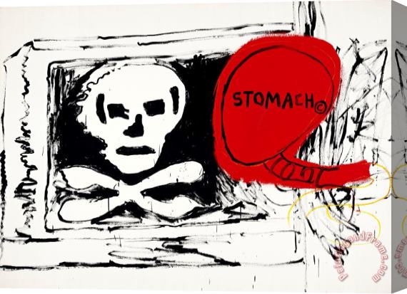 Andy Warhol & Jean-michel Basquiat Untitled Stretched Canvas Painting / Canvas Art