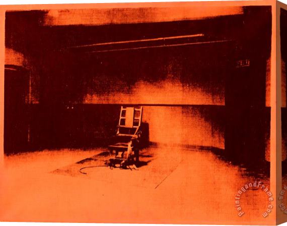Andy Warhol Little Electric Chair C 1965 Stretched Canvas Painting / Canvas Art