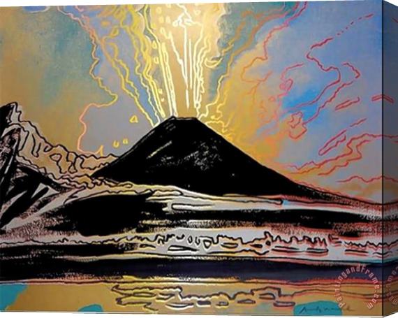 Andy Warhol Mount Vesuvius 1985 Stretched Canvas Painting / Canvas Art