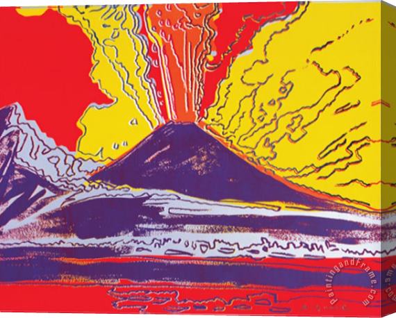 Andy Warhol Mount Vesuvius C 1985 Stretched Canvas Print / Canvas Art