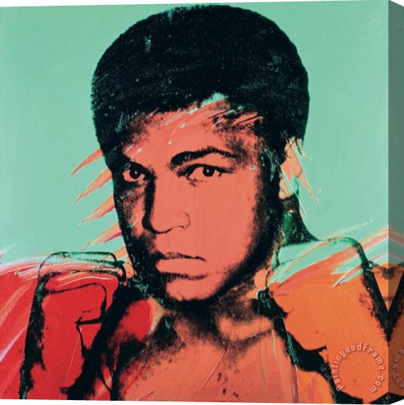 Andy Warhol Muhammad Ali Stretched Canvas Painting / Canvas Art