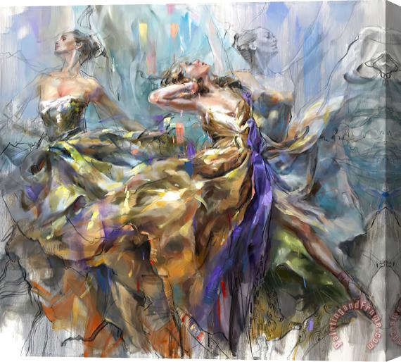 Anna Razumovskaya Loving The Spin Stretched Canvas Print / Canvas Art