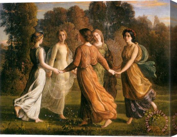 Anne Francois Louis Janmot The Poem of The Soul Rays of The Sun Stretched Canvas Print / Canvas Art
