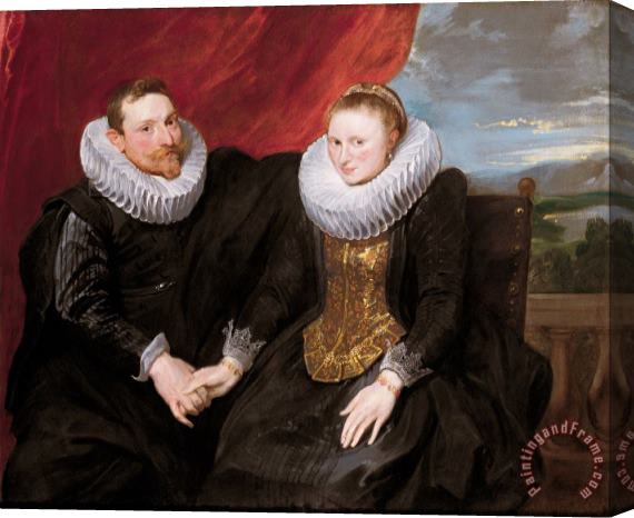 Anthonie Van Dyck A Married Couple Stretched Canvas Print / Canvas Art