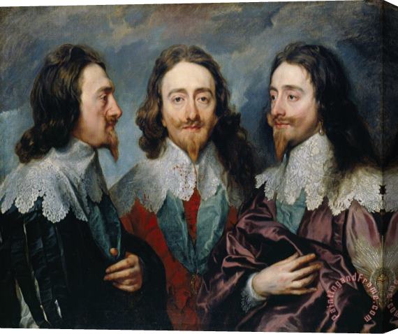 Anthonie Van Dyck Charles I (1600 49) Stretched Canvas Painting / Canvas Art