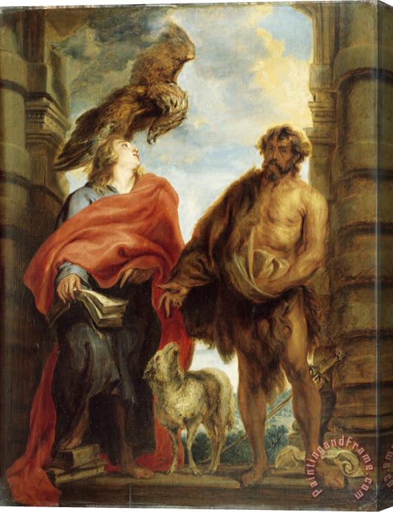 Anthonie Van Dyck Los Santos Juanes Stretched Canvas Painting / Canvas Art