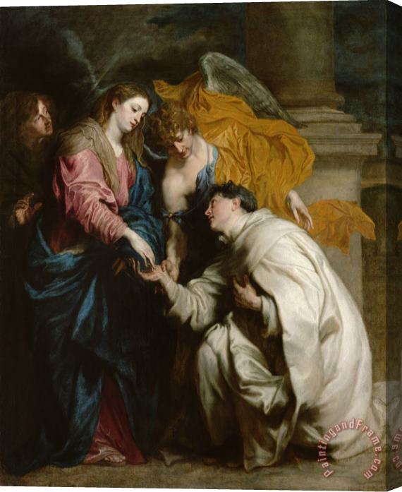 Anthonie Van Dyck The Vision of The Blessed Hermann Joseph Stretched Canvas Painting / Canvas Art