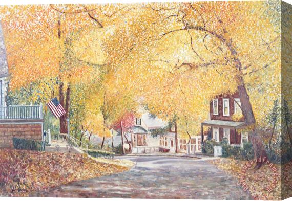 Anthony Butera Hillside Avenue Staten Island Stretched Canvas Painting / Canvas Art