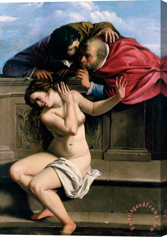 Artemisia Gentileschi Susannah and the Elders Stretched Canvas Painting / Canvas Art