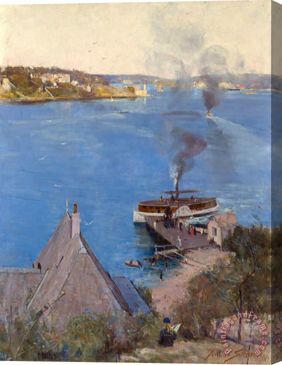 Arthur Streeton From Mcmahon's Point Stretched Canvas Painting / Canvas Art