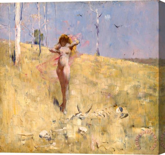 Arthur Streeton The Spirit of The Drought Stretched Canvas Painting / Canvas Art
