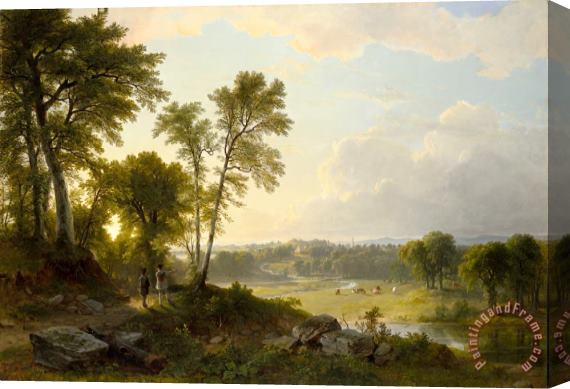 Asher Brown Durand View Toward The Hudson Valley Stretched Canvas Painting / Canvas Art