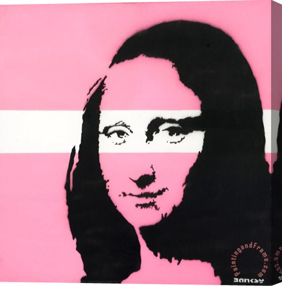 Banksy Mona Lisa Stretched Canvas Painting / Canvas Art