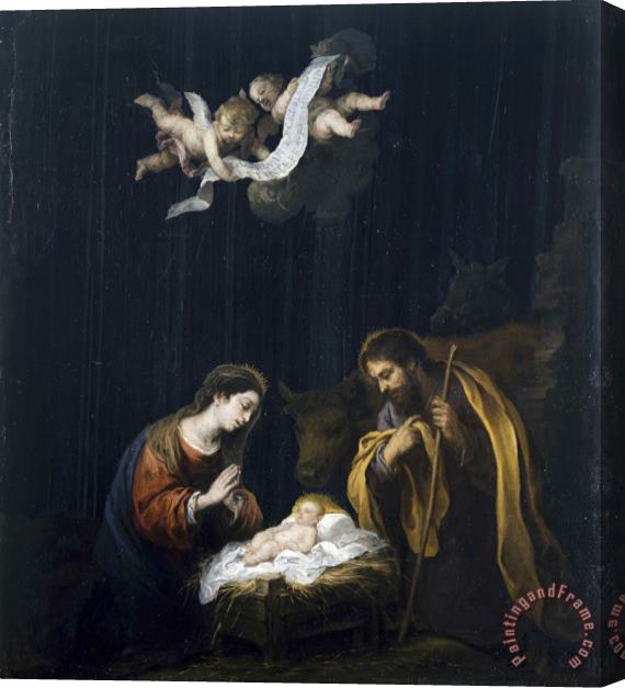 Bartolome Esteban Murillo The Nativity Stretched Canvas Print / Canvas Art