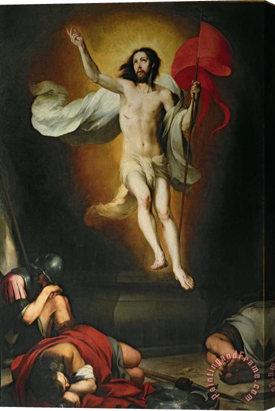 Bartolome Esteban Murillo The Resurrection of Christ Stretched Canvas Painting / Canvas Art