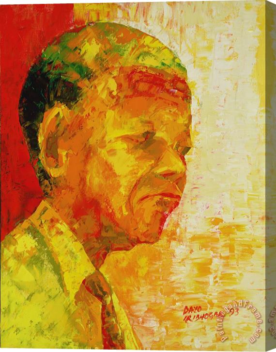 Bayo Iribhogbe Mandela Stretched Canvas Print / Canvas Art