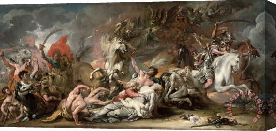 Benjamin West Death on the Pale Horse Stretched Canvas Painting / Canvas Art