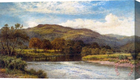 Benjamin Williams Leader The Conway Near Bettws Y Coed Stretched Canvas Print / Canvas Art