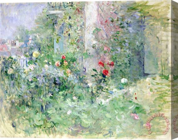 Berthe Morisot The Garden at Bougival Stretched Canvas Painting / Canvas Art