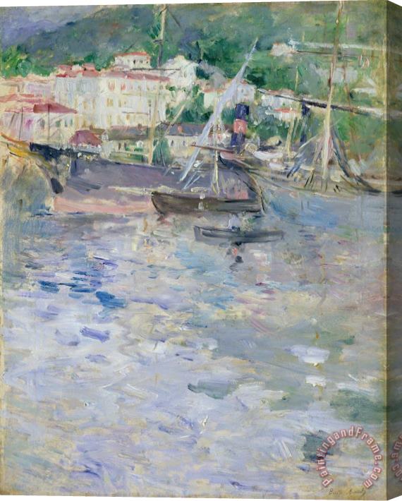 Berthe Morisot The Port at Nice Stretched Canvas Painting / Canvas Art