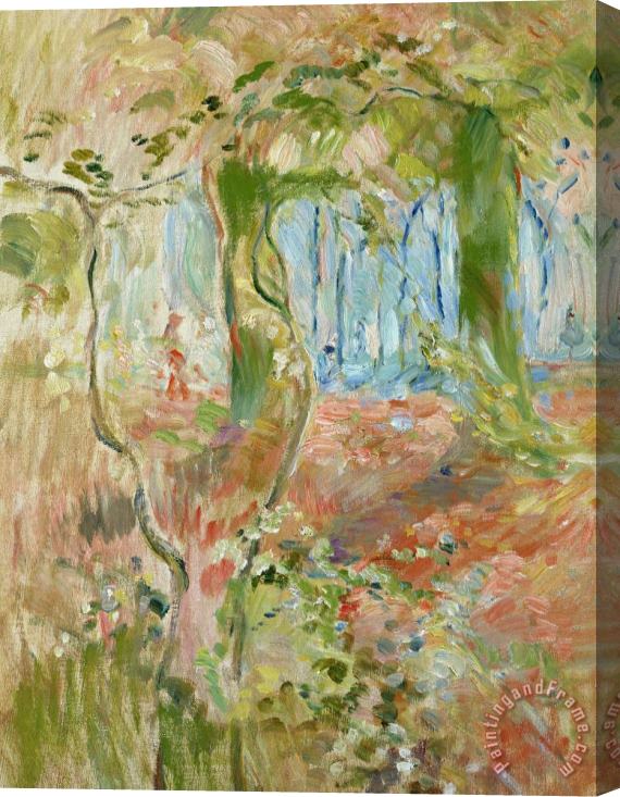 Berthe Morisot Undergrowth In Autumn Stretched Canvas Print / Canvas Art