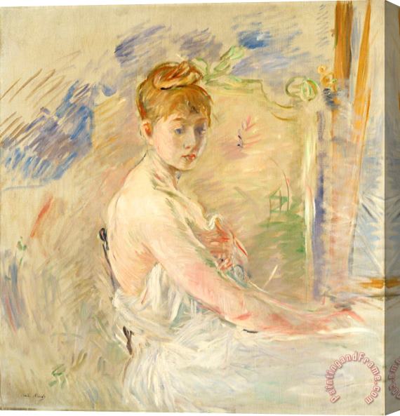 Berthe Morisot Young Girl Getting Up Stretched Canvas Print / Canvas Art