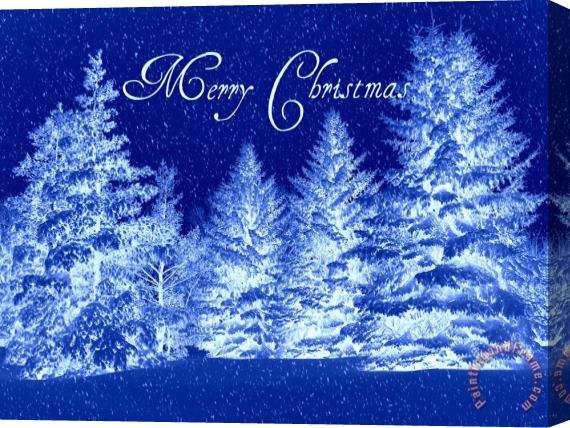 Blair Wainman Merry Christmas Stretched Canvas Painting / Canvas Art
