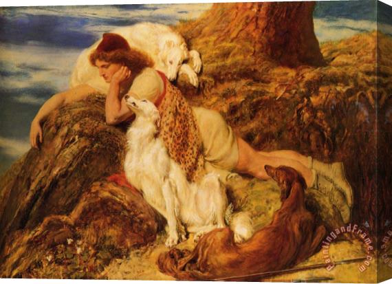 Briton Riviere Endymion Stretched Canvas Print / Canvas Art