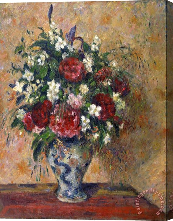 Camille Pissarro Still Life with Peonies And Mock Orange Stretched Canvas Print / Canvas Art