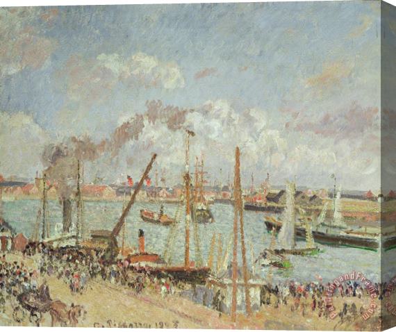 Camille Pissarro The Port of Le Havre in the Afternoon Sun Stretched Canvas Painting / Canvas Art